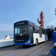 Roro Shipment, Electric Buses 30 Unit from Lianyungang - Jakarta 3